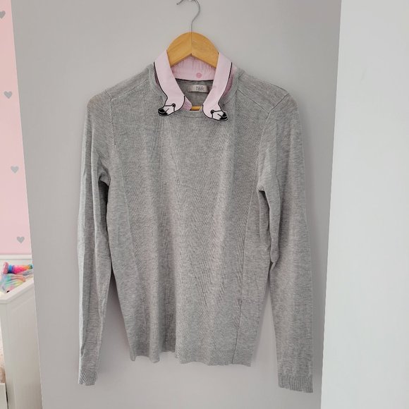 Sweater with flamingo collar - Picture 1 of 4